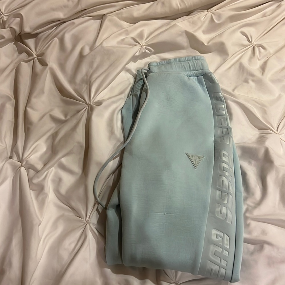 Baby blue Guess joggers